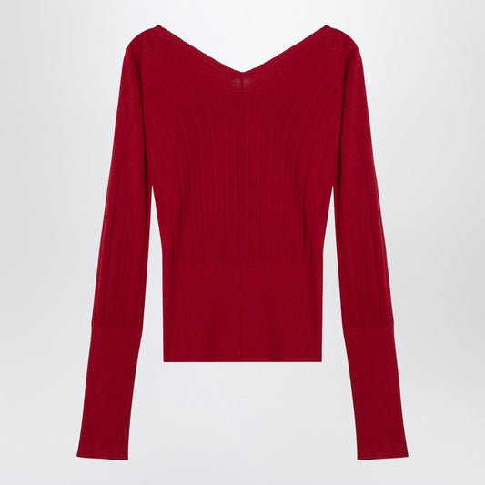 Jacquemus JACQUEMUS Red Le haut Pralù viscose-blend sweater Fall - Winter 2024,LDin,Women,Women > Clothing,Women > Clothing > Knitwear,Yes Eu 24E241KN3572358/P_JACQM-480_108