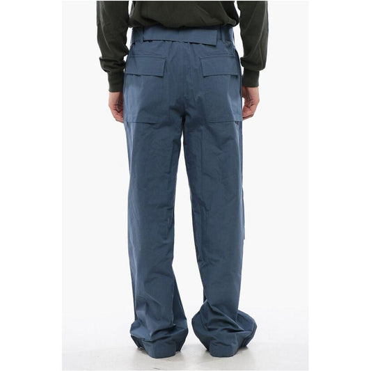 Jil Sander Jil Sander Cotton Wide Leg Pants with Fabric Belt JI-P629022-W52