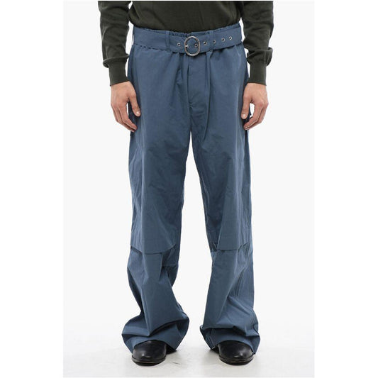 Jil Sander Jil Sander Cotton Wide Leg Pants with Fabric Belt JI-P629022-W52