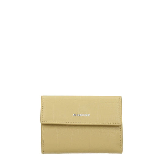 Jil Sander Yellow Leather Wallet