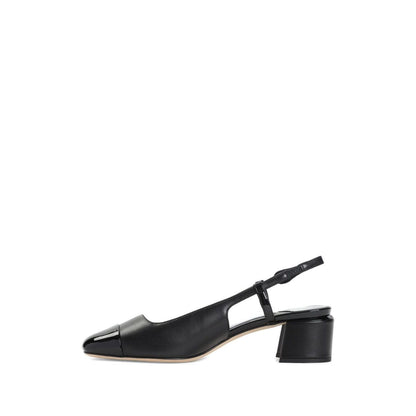 Jimmy Choo Elisa Sling Back 45 Patent and Nappa Leather Pumps Medium Heel