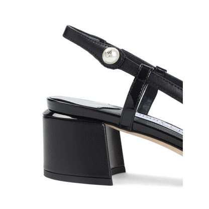 Jimmy Choo Elisa Sling Back 45 Patent and Nappa Leather Pumps Medium Heel