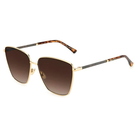 Jimmy Choo Jimmy Choo Gold Metal Sunglasses JCLAVIS06JHAAC 1728,Gold,Jimmy Choo,New with tags,Sunglasses for Women - Sunglasses,Women