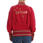 John Galliano Pink Mock Zip Cardigan Sweatshirt Sweater with logo details on the back, 95% cotton, new with tags