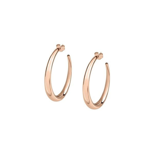 Rose gold hoop earrings from LA PETITE STORY JEWELRY Mod. LPS01AQB15 collection.