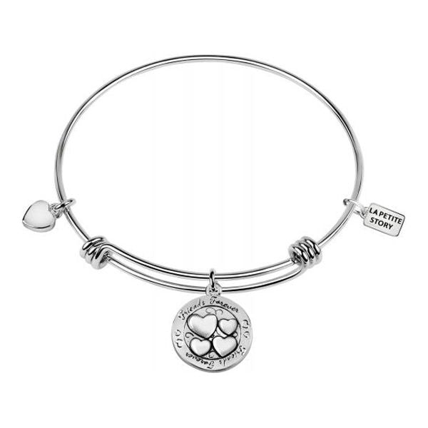 LA PETITE STORY JEWELRY Mod. LPS05APZ05 silver bracelet with heart charms