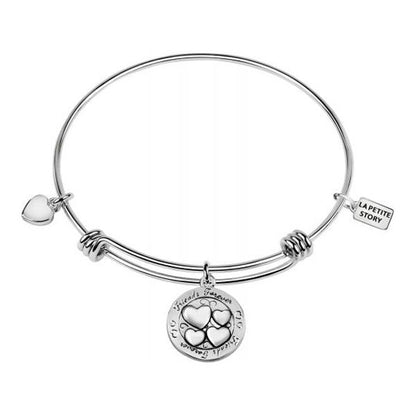 LA PETITE STORY JEWELRY Mod. LPS05APZ05 silver bracelet with heart charms