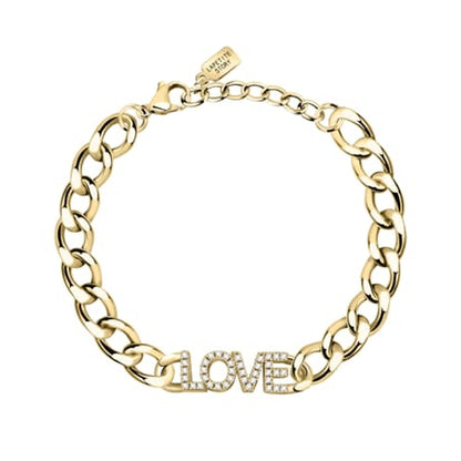 LA PETITE STORY JEWELRY Mod. LPS05ASD35 gold bracelet with 'LOVE' pendant