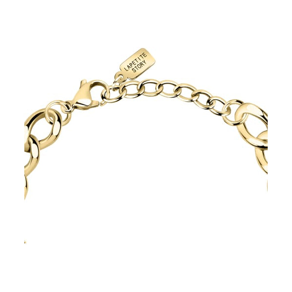 Gold bracelet from LA PETITE STORY JEWELRY Mod. LPS05ASD35 showcasing elegant chain design.
