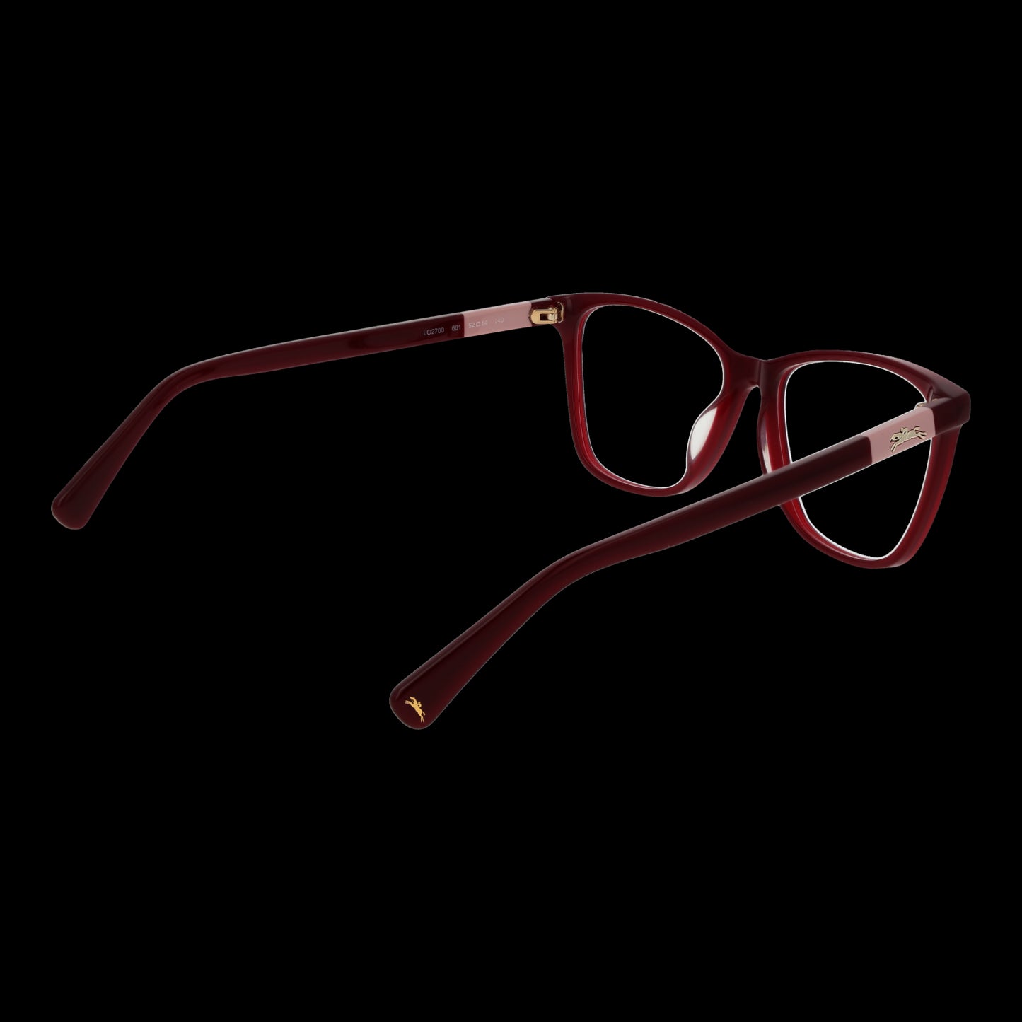 LONGCHAMP MOD. LO2700 52601 stylish red lady's eyeglasses with sleek design