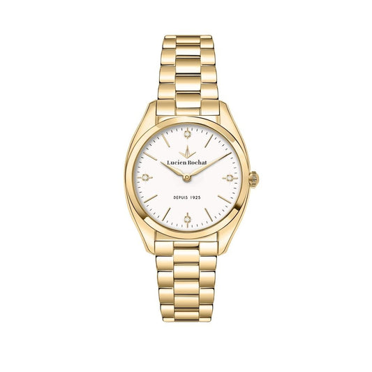 LUCIEN ROCHAT MOD. R0453120502 elegant lady's wristwatch with silver material, quartz movement, and sapphire dial.