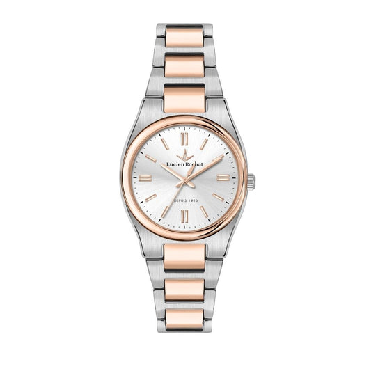 Elegant LUCIEN ROCHAT MOD. R0453122503 lady's wristwatch, 34 mm silver case, stylish design for women's fashion.