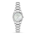 LUCIEN ROCHAT MOD. R0453122514 silver ladies wristwatch with 28mm case and mother of pearl dial. Elegant timepiece for women.