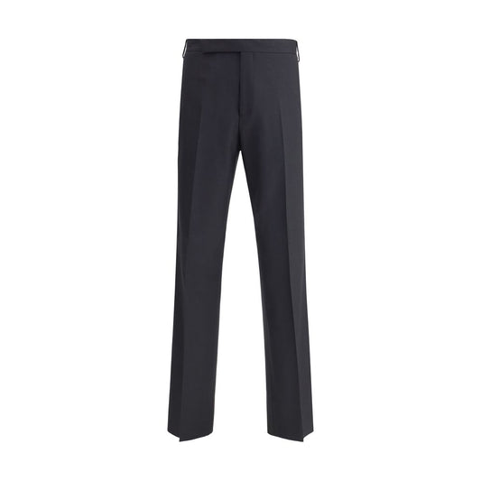 Lardini Black Viscose Casual Pants