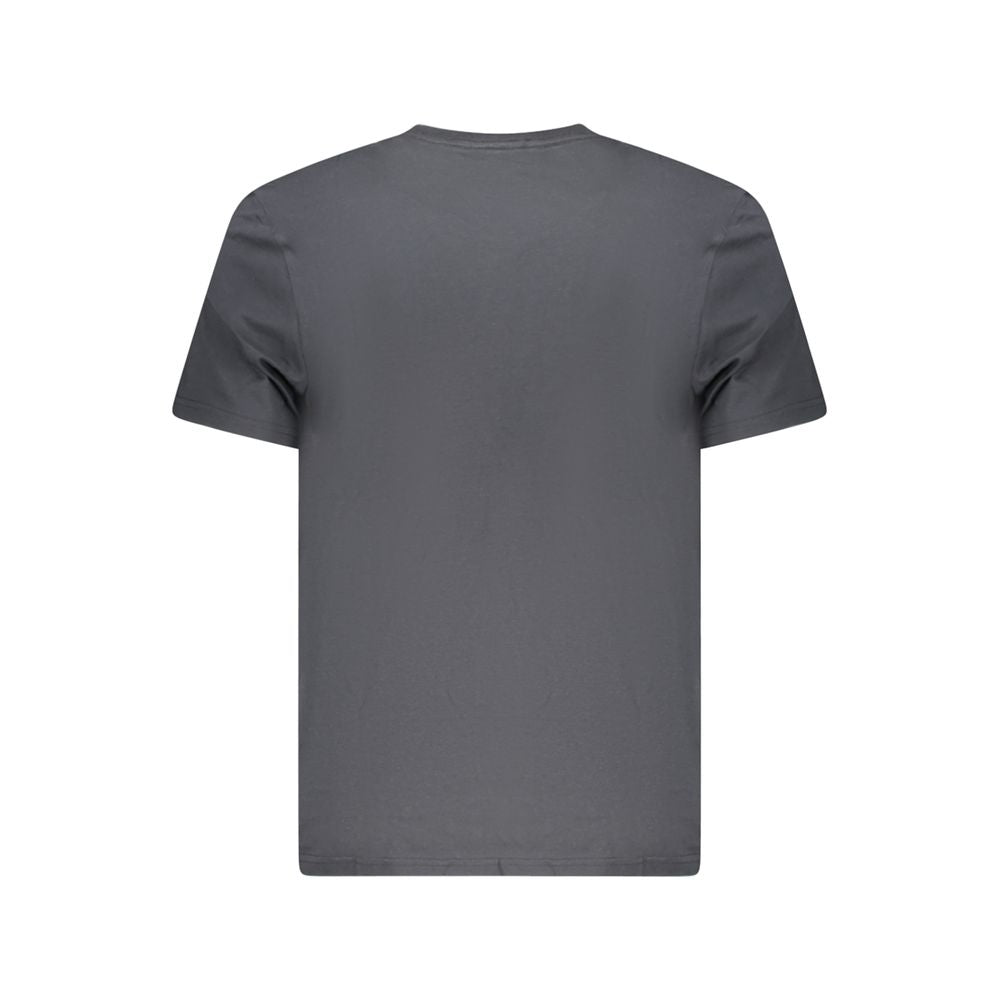 Lee Black Cotton Men T-Shirt with short sleeves, subtle logo, and comfortable regular fit, made from premium 100% cotton for breathable wear.