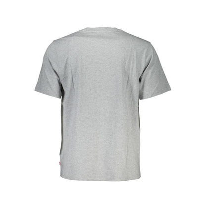 Back view of Levi's Brown Cotton Men's T-Shirt, showcasing short sleeves and crew neck.