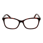 Longchamp Red Women Glasses Frame in cellulose acetate, full-rim rectangle design, size 54-16-140, red color, demo lenses.