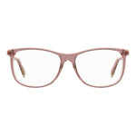 Love Moschino Pink Acetate Frames with 55/15/140mm dimensions, women's eyewear in pink nude color, stylish and elegant design.
