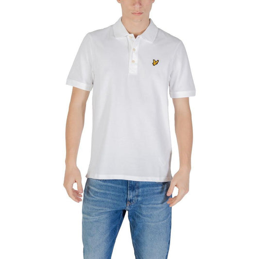 Lyle & Scott White Cotton Polo Shirt
