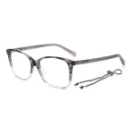 M Missoni Gray Acetate Frames with gray horn pattern, size 54/16/140mm, featuring a sleek and modern design for women.