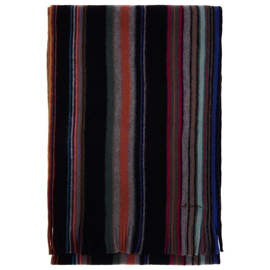 Paul Smith multicolored striped wool scarf Scarves Hats & Gloves Paul Smith Black