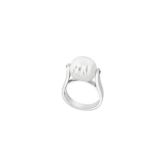 MAJORICA JEWELRY Mod. 14434.01.2.913.010.1 silver ring with pearl detail
