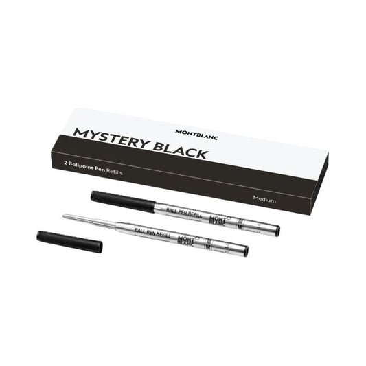 MONTBLANC Mod. MISTERY BLACK - BALLPOINT PEN REFILLS - MEDIUM - 2 PCS FASHION ACCESSORIES MONTBLANC Dark Slate Gray