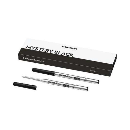 MONTBLANC Mod. MISTERY BLACK -  BALLPOINT PEN REFILLS - BROAD -2 PCS FASHION ACCESSORIES MONTBLANC Dark Slate Gray