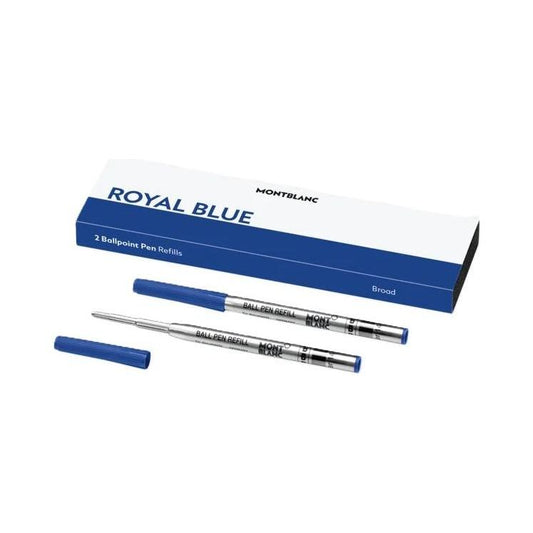 MONTBLANC Mod. ROYAL BLUE - REFILLS  BALL PEN - BROAD - 2 PCS FASHION ACCESSORIES MONTBLANC White Smoke