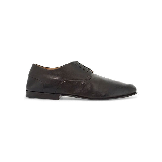 Marsell dark brown calfskin derby with leather sole