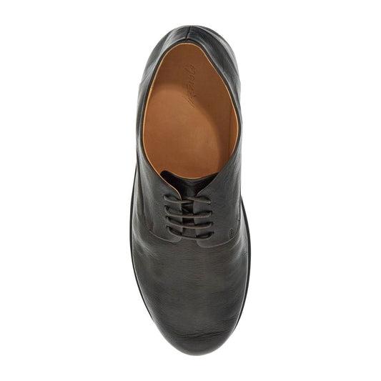 Marsell dark brown calfskin derby with leather sole