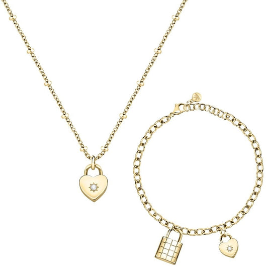 MORELLATO GIOIELLI Mod. ABBRACCIO Necklace + Bracelet Special Pack