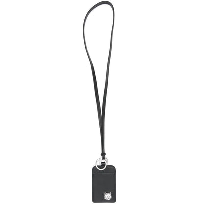 Maison Kitsuné Fox Head leather neck cardholder Small Leather Goods
