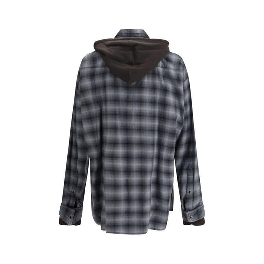 Maison Mihara Yasuhiro Maison Mihara Yasuhiro Hooded Shirt MA-J14SH183GRAY-IT48 | M 1728,72470364320,Clothing,Gray,IT48 | M,Maison Mihara Yasuhiro,Men,Men - Clothing,New with tags,Shirts - Men - Clothing