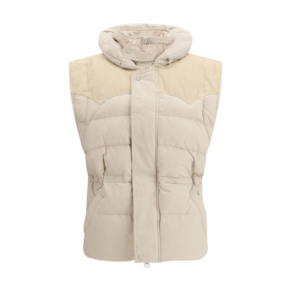 Marant Etoile Beige Polyamide Sleveless Jacket1728,72470364320,Beige,Clothing,IT38 | S,Jackets & Coats - Clothing,Marant Etoile,New with tags,Sleveless Jacket - Jackets & Coats - Clothing,Women