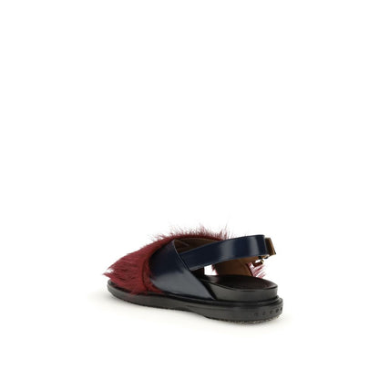 Marni Multicolor Calf Leather Bos Taurus Flat Sandals1728,72470364320,EU36.5/US6.5,EU36/US6,EU37.5/US7.5,EU40/US10,EU41/US11,Flat - Sandals - Shoes,Marni,Multicolor,New with tags,Sandals - Shoes,Shoes,Women