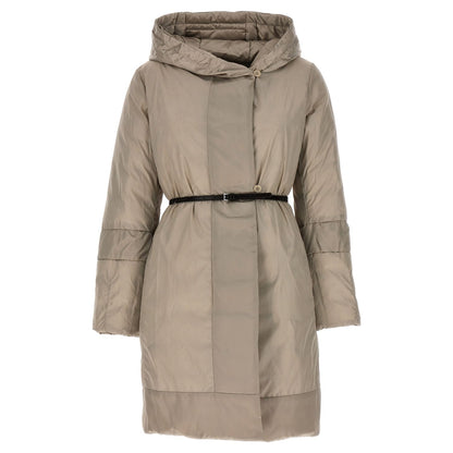 Max Mara Beige Polyamide Full-Length Jacket