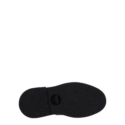 Sole view of Max Mara Black Leather Oxfords And Derbies showcasing rubber sole and casual style.