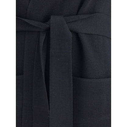 Max Mara Black Viscose Coat