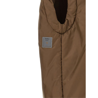 Max Mara Brown Polyester Sleeveless Jacket