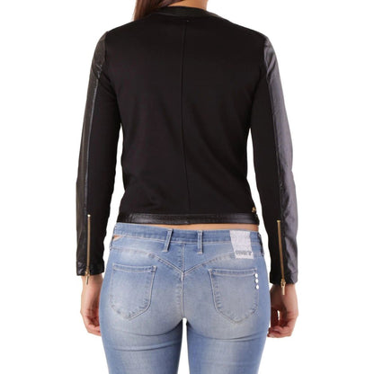 Met Black Viscose Biker Jacket 1728,67400106144,Biker Jackets - Jackets & Coats - Clothing,Black,Clothing,Jackets & Coats - Clothing,Met,New with tags,Women,XS