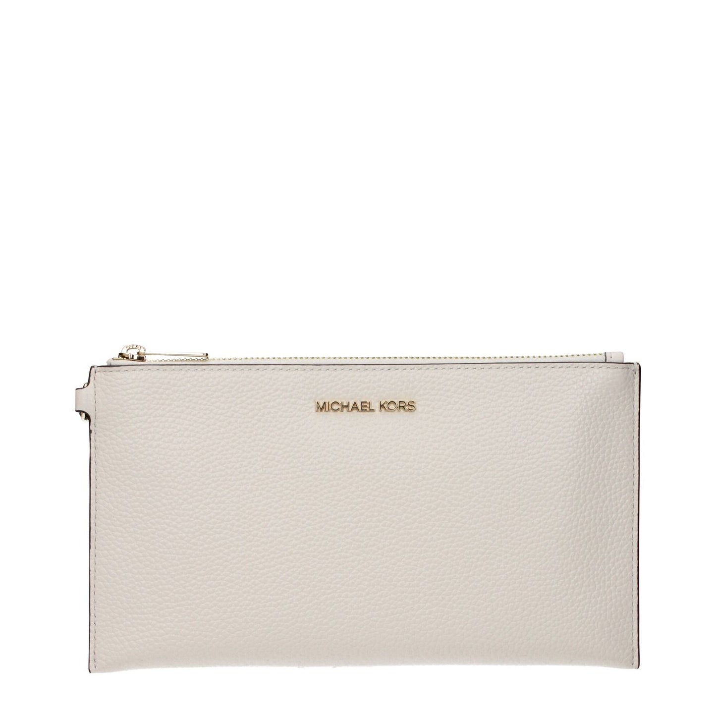 Michael Kors Beige Leather Clutch Bag
