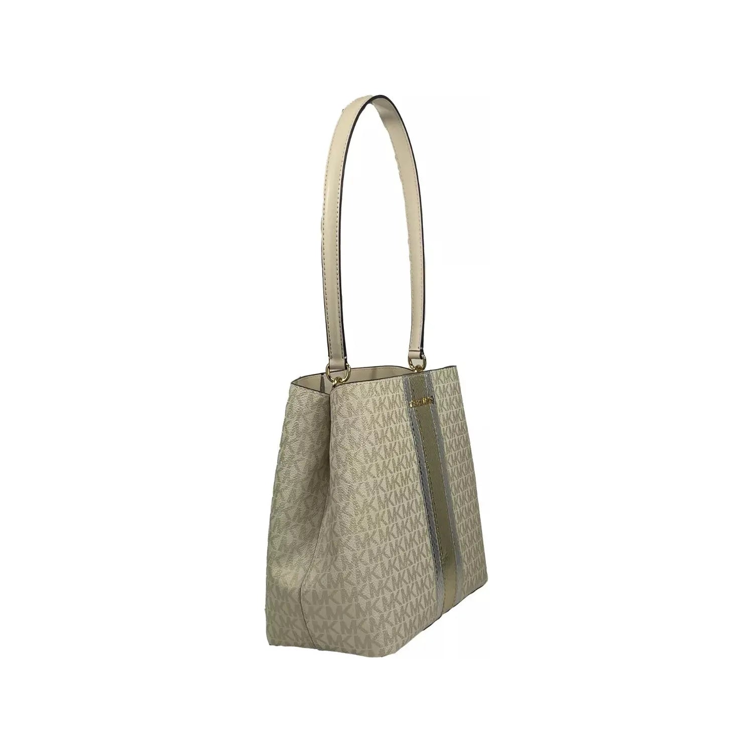 Front view with bag zipped and handles upright.