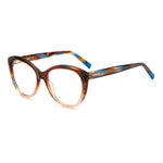 Missoni Brown Acetate Frames, women's eyeglasses in brown horn color, style MIS-0094-EX4, size 54/17/145mm.