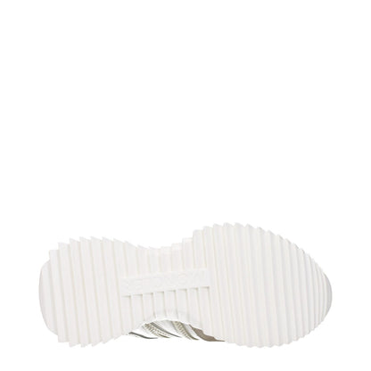 Sole of Moncler Beige Fabric Low Top Sneakers with rubber material and textured pattern