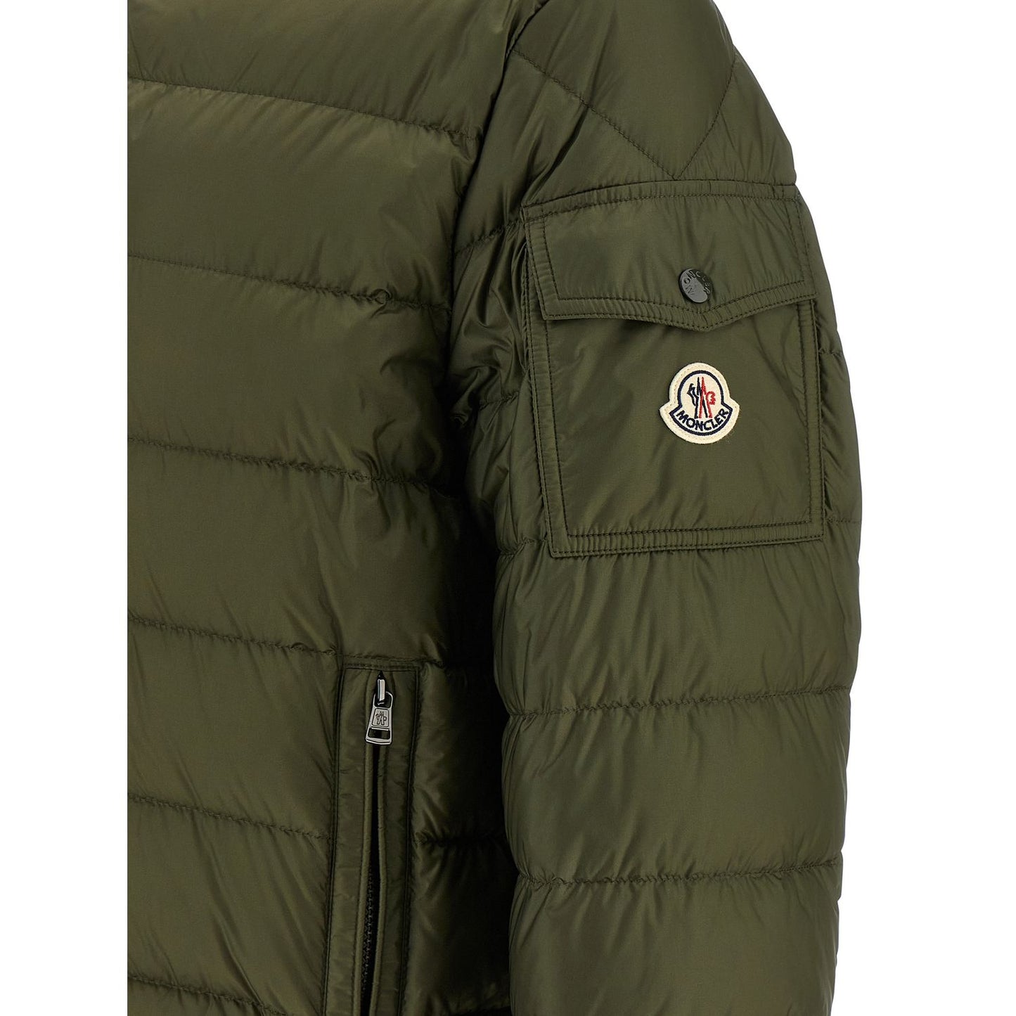 Moncler Bicolor Polyamide Full-Length Jacket