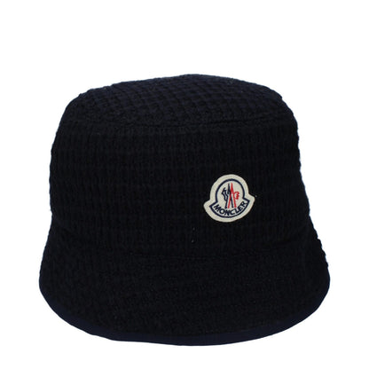Moncler Blue Wool Bucket Hat 1728,75667636384,Accessories,Blue,Bucket Hats - Hats - Accessories,Hats - Accessories,L,Men,Moncler,New with tags