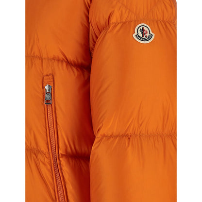 Moncler Orange Polyamide Full-Length Jacket