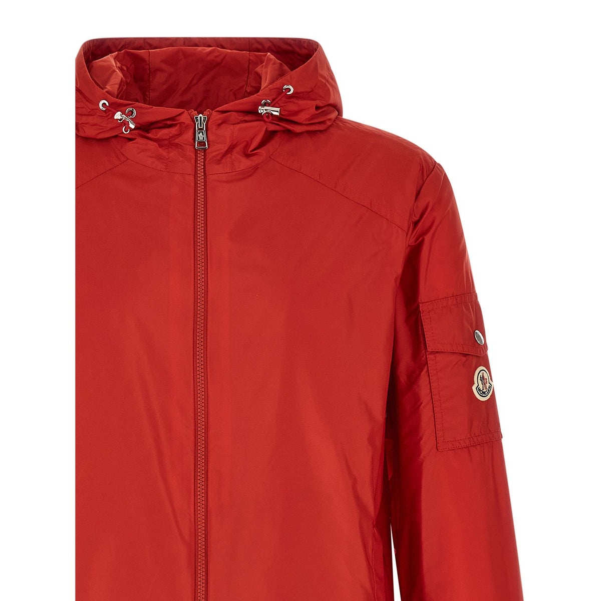 Moncler Red Polyamide Shell Jacket
