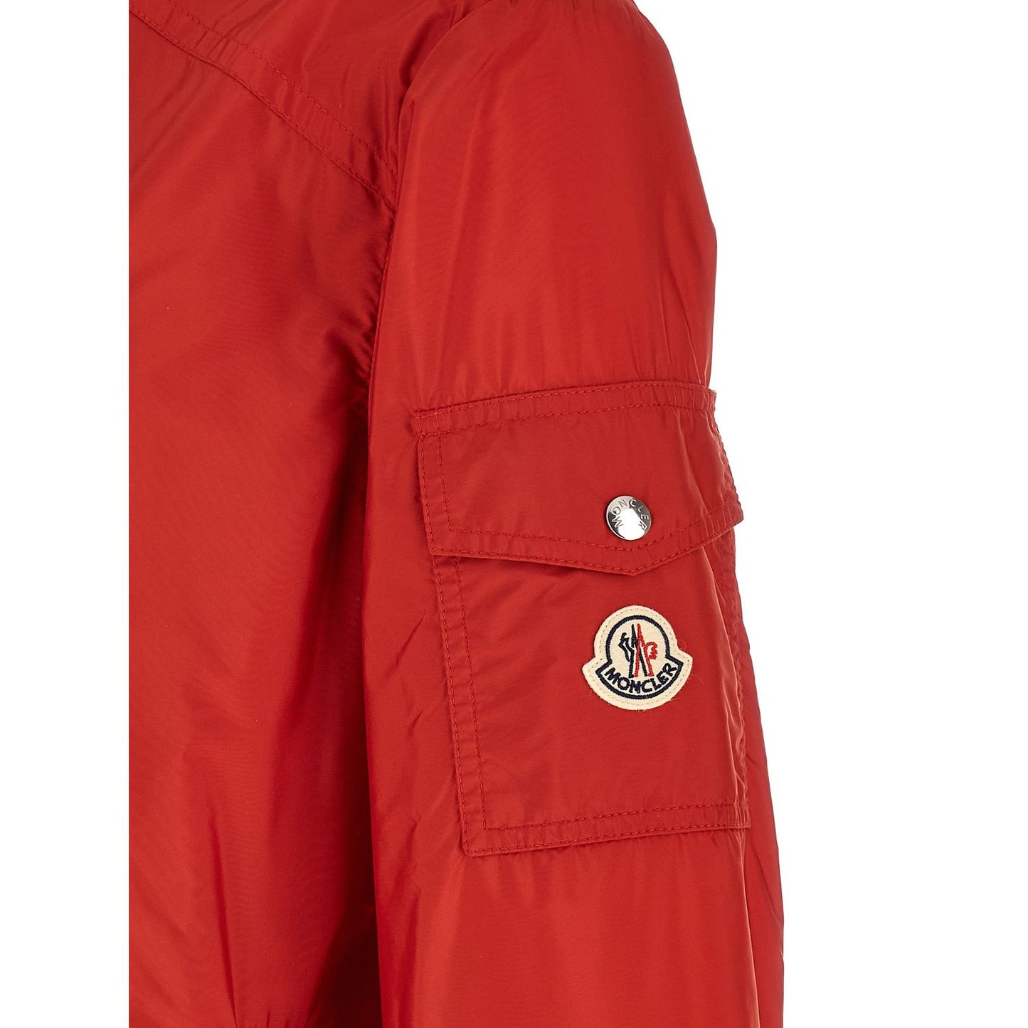 Moncler Red Polyamide Shell Jacket